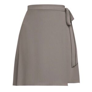BCBGMAXAZRIA Aviva Wrap-Style Skirt w. Tie Waist in Spanish Moss
